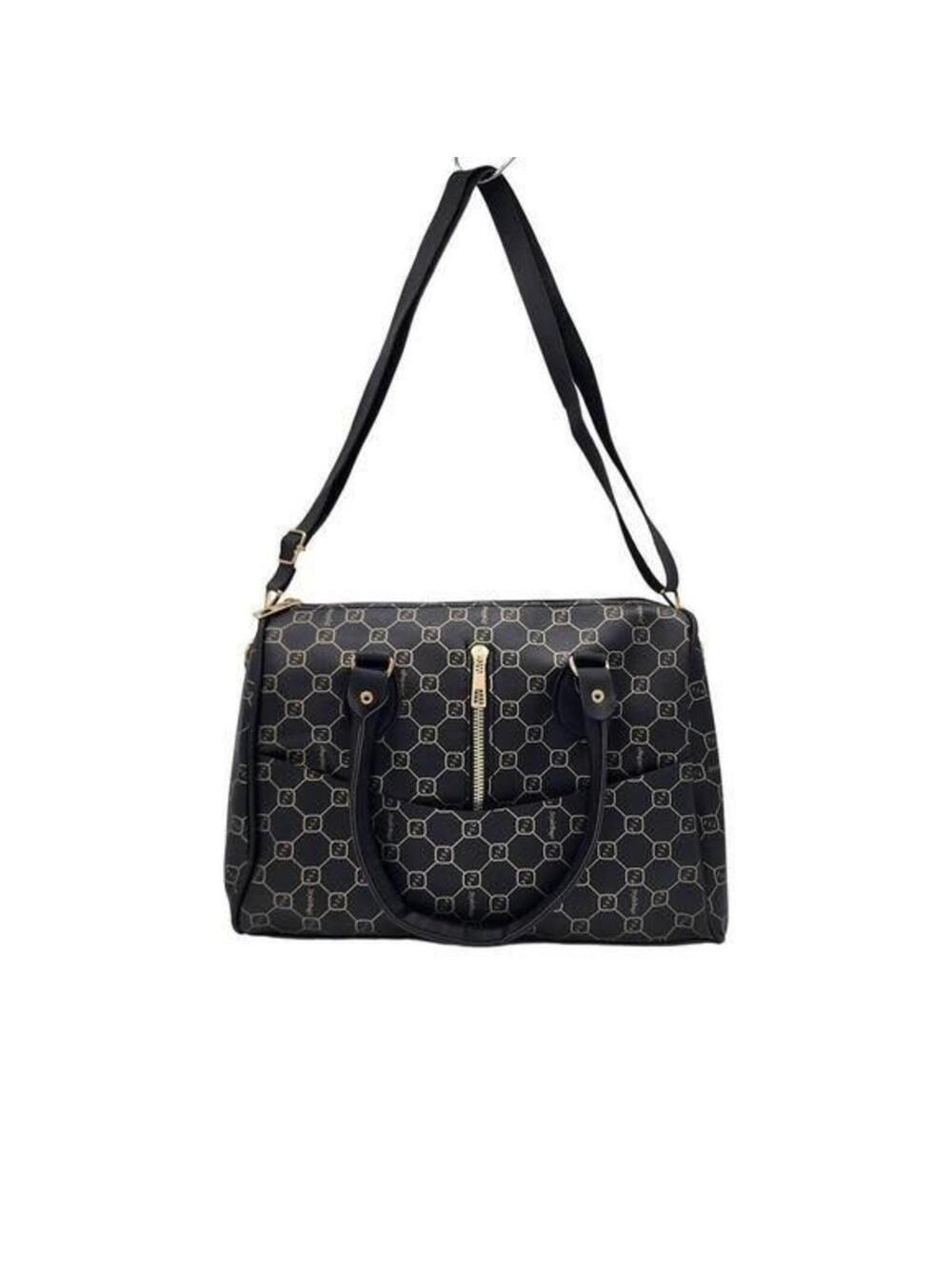 Geometric Print Large Handbag - Picture 1 of 10